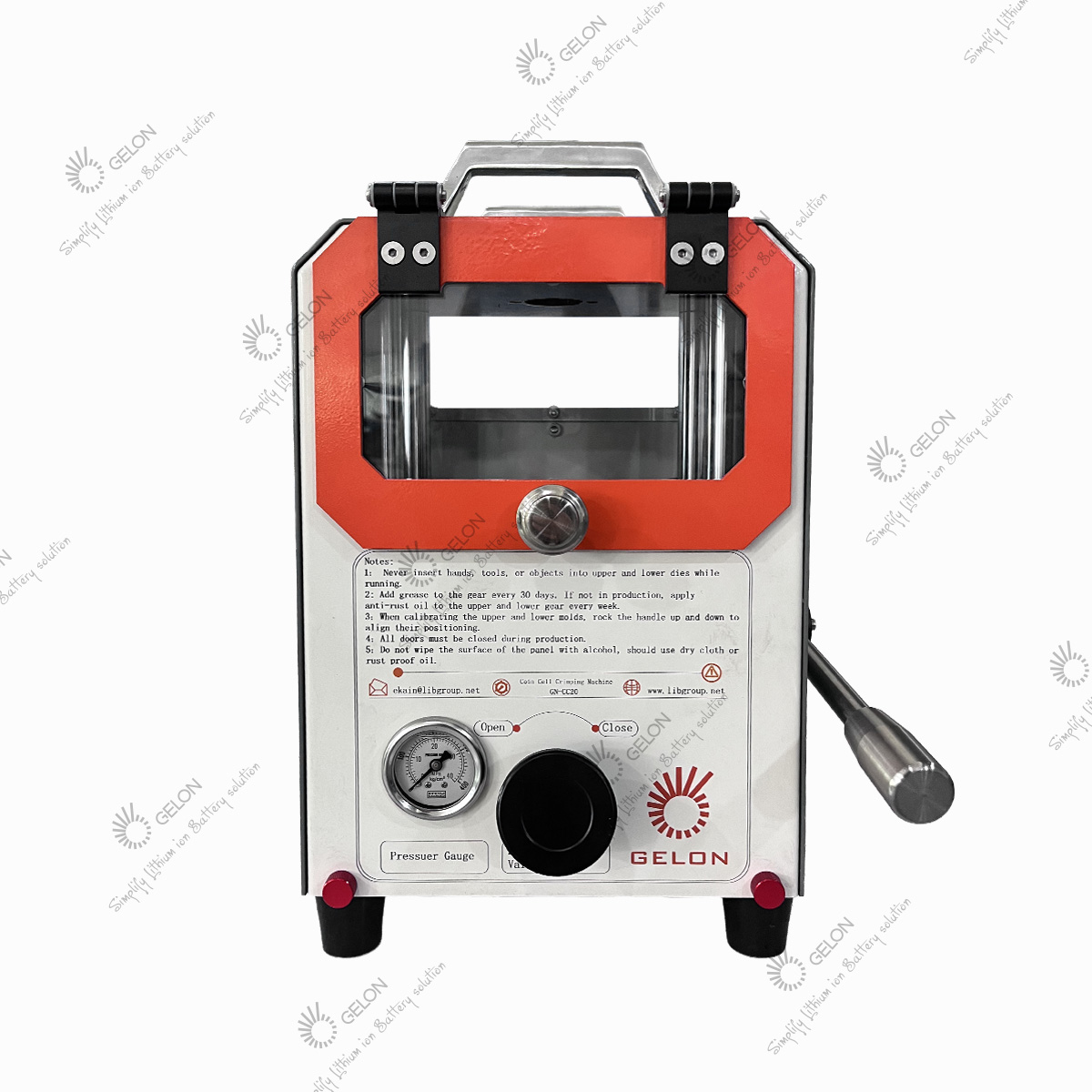 Manual Coin Cell Crimping Machine（GN-CC20）