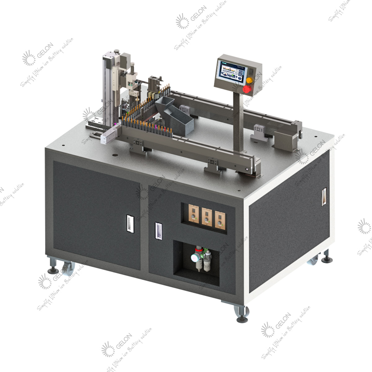 Semi-Auto Cylinder Cell Bottom Spot Welding Machine